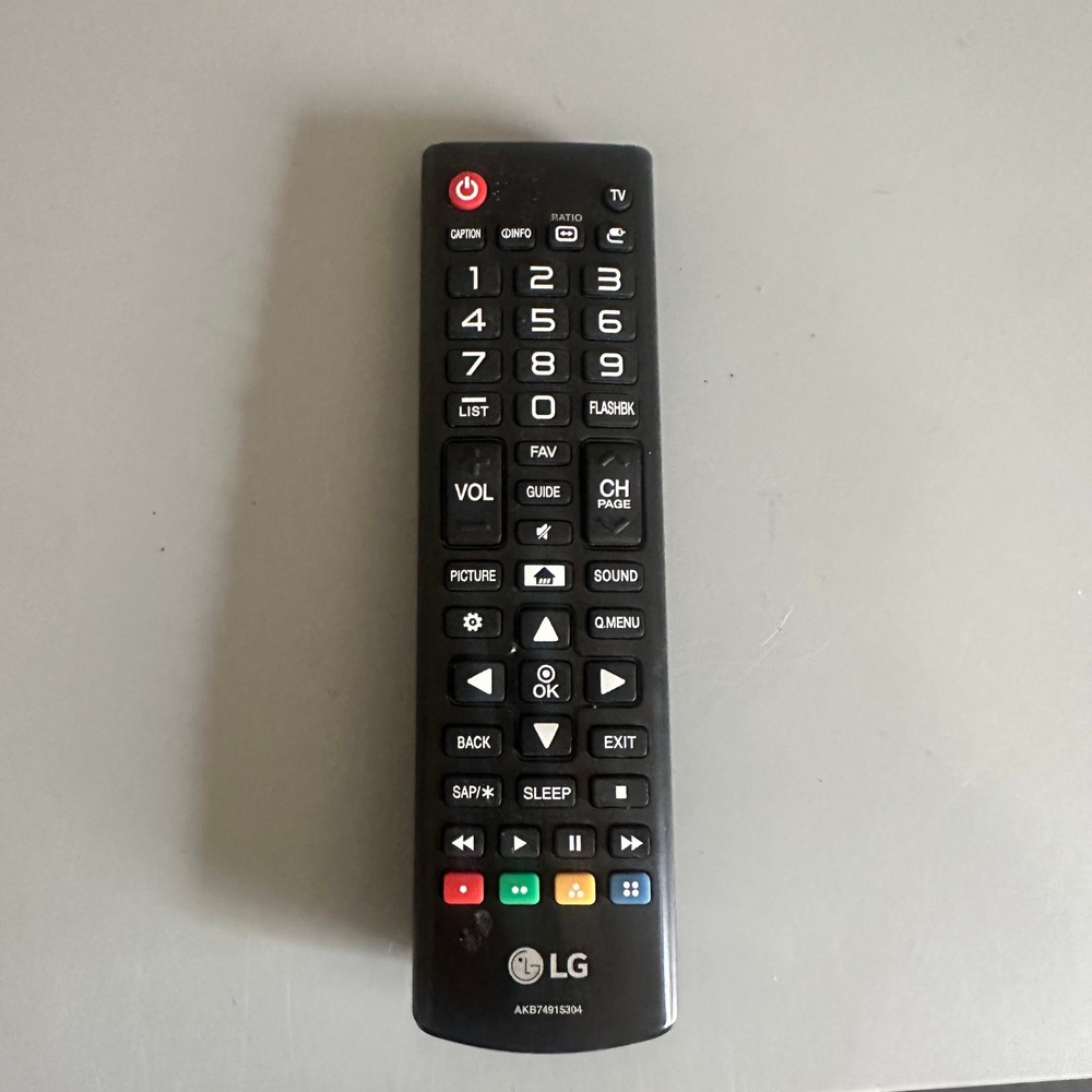 LG AKB74915304 Remote Control for LED LCD Smart TV Black Replacement